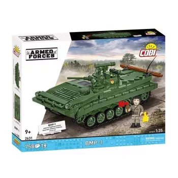 Rakennussarja Cobi Blocks BMP-1 758 osaa – mittakaavamalli rakennuspalikoilla