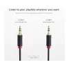 SBS TECABLE35KR - audiokaapeli - mini-phone stereo 3,5 mm uros - mini-phone stereo 3,5 mm uros - 1,5 m - musta (TECABLE35KR)
