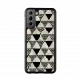 Suojakotelo iKins Samsung Galaxy S21+ — pyramidikuvio, musta