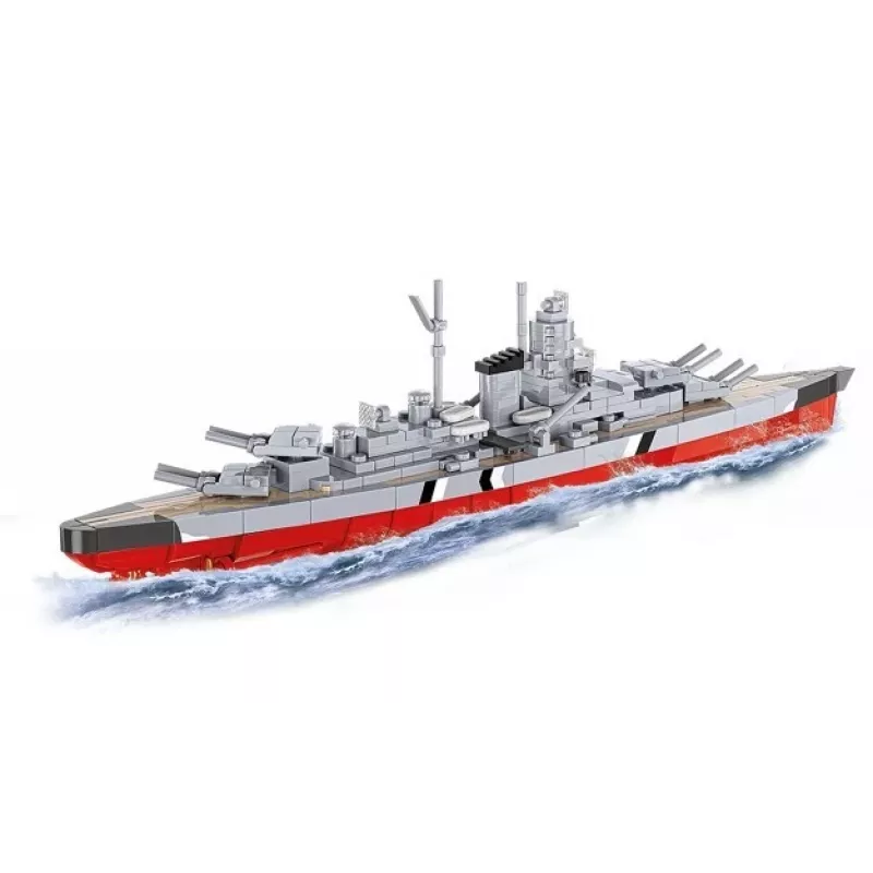 Rakennussarja Cobi taistelulaiva Bismarck malli, 590 osaa