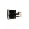 DimasTech vandalismikytkin 25mm Blackline Dot RGB (PD224) vandalismin kestävä painokytkin