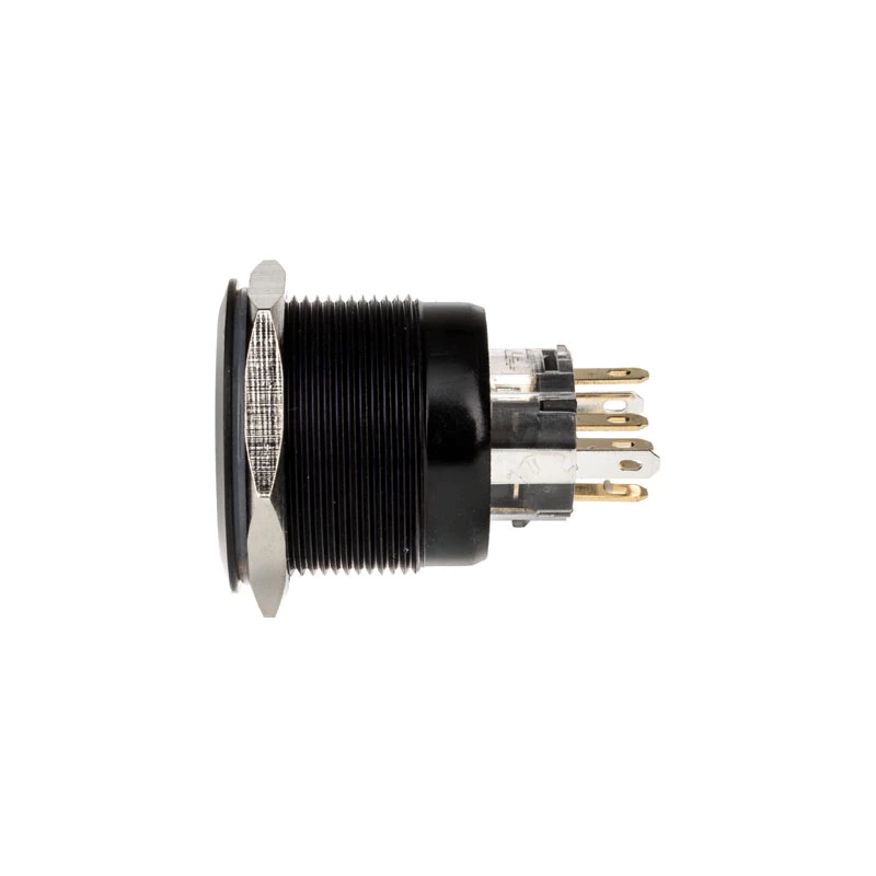 DimasTech vandalismikytkin 25mm Blackline Dot RGB (PD224) vandalismin kestävä painokytkin