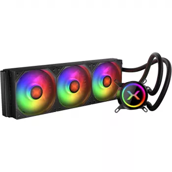 KRUX HydroX 360 ARGB AIO-nestejäähdytin, 360 mm, musta