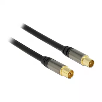 Koaksiaalikaapeli RG-6/U DeLOCK 88925 5 m IEC musta
