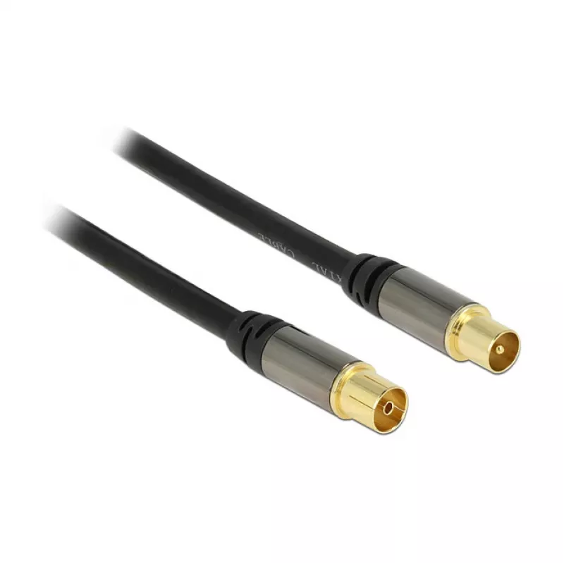 Koaksiaalikaapeli RG-6/U DeLOCK 88925 5 m IEC musta