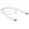 DisplayPort-kaapeli DeLOCK 85509 1,5 m valkoinen