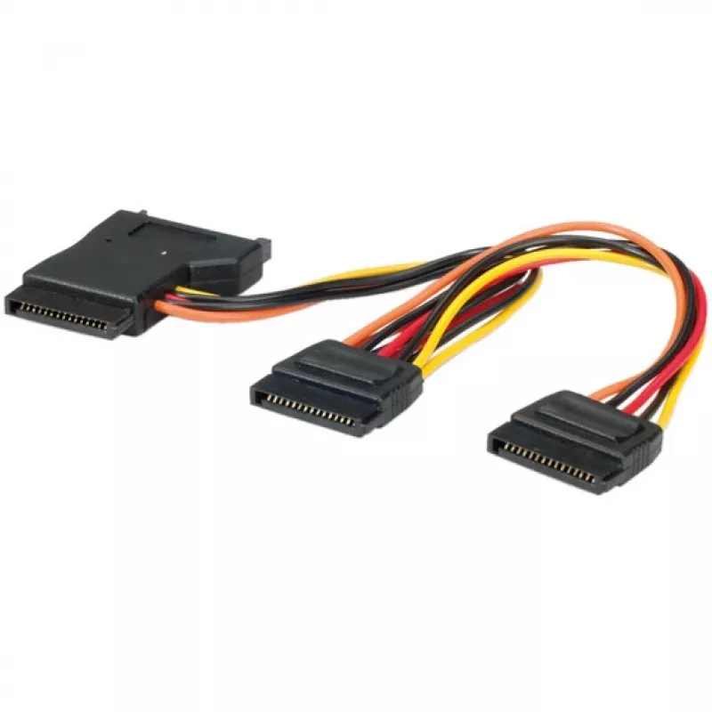 Sisäinen Y-virtakaapeli SATA - 3x SATA Secomp 11.03.1041