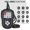 OBDII-diagnostiikkatesteri QOLTEC ProLine 50685 — ajoneuvon OBD-II-skanneri 8V/25V-järjestelmille