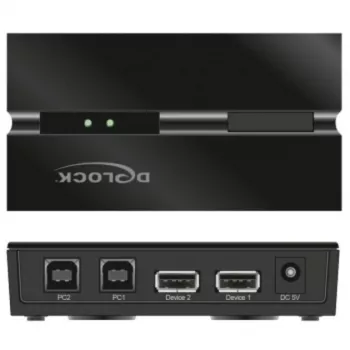DeLOCK 11492 tietokoneen datakytkin USB Type-A USB Type-B 0,48 Gbit/s