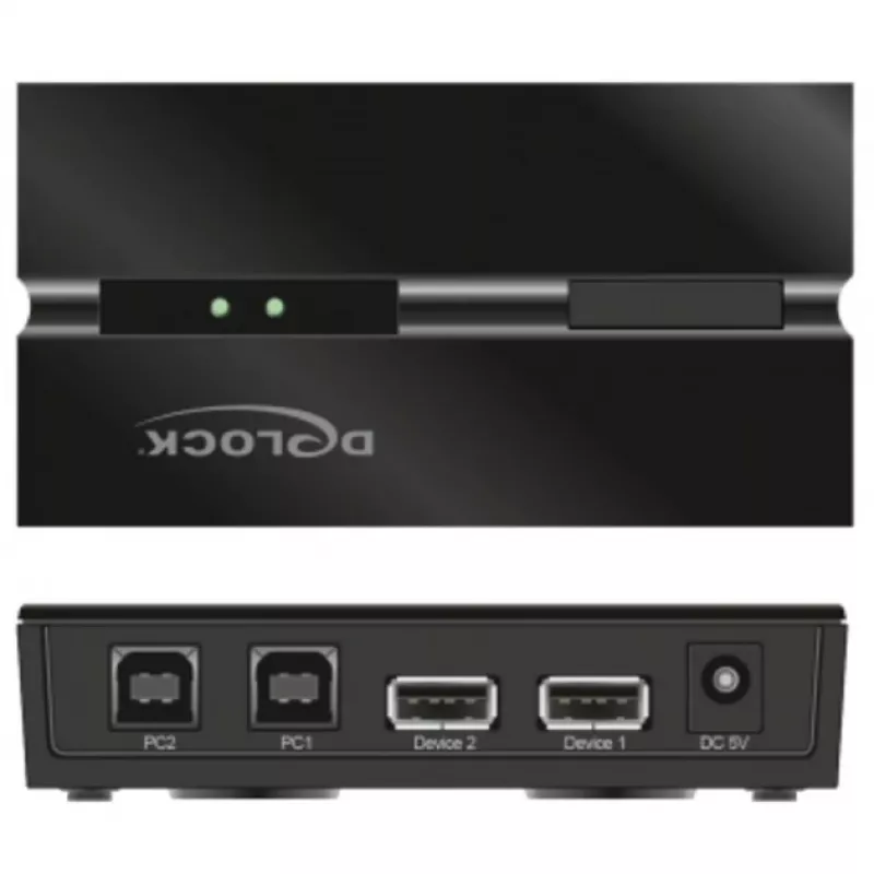 DeLOCK 11492 tietokoneen datakytkin USB Type-A USB Type-B 0,48 Gbit/s