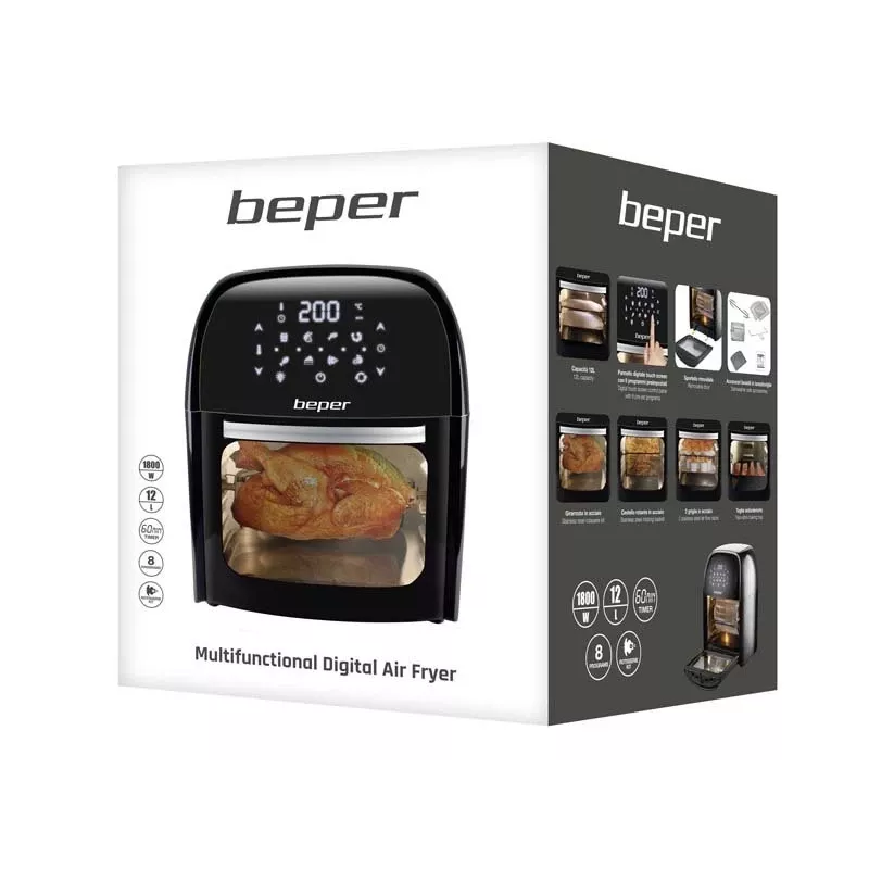 Beper P101FRI012 kiertoilmakypsennin 12 L 1800 W musta