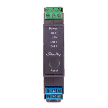 Shelly Pro 2 DIN-kiskon WiFi/LAN/Bluetooth-rele