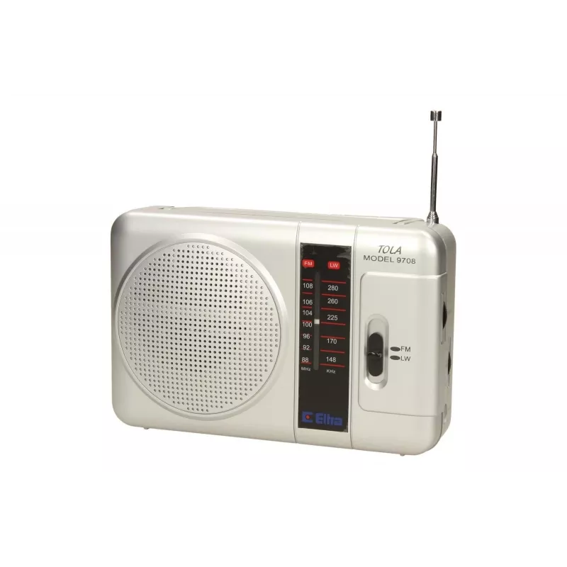 Kannettava radio Eltra TOLA 3 analoginen hopea