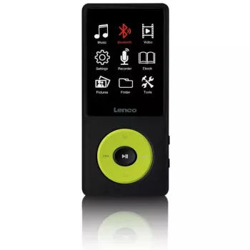 MP3-soitin Lenco Xemio-860GN 8 GB musta/limenvihreä LCD 18 h toisto