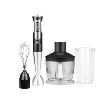 Sauvasekoitin LAFE BRK-003A, 800 W, musta/hopea, ruostumaton terä, 0,6 l kulho, 0,5 l kannu