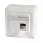 EFB-Elektronik datapistorasia Kat.6A 500MHz ylös/alas, pinta-asennus, 2xRJ45, RAL9010 Valmistaja: EFB Elektronik (ET-25133AV5-R)