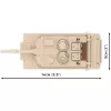 Rakennussarja Cobi Abrams M1A2 — 174 osaa, suositeltu ikä 6+, beige