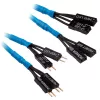 Corsair Premium Sleeved etupaneelin kaapelien jatkosarja, sininen