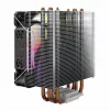 CPU-ilmajäähdytin SAVIO SAVGCOVORTEXX2ARGB 4 lämpöputkella, 120 mm ARGB-tuuletin, musta