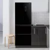 French-Door-jääkaappi-pakastin Sam Cook PSC-WG-1020AA/B 351 l, energiatehokkuusluokka E, musta