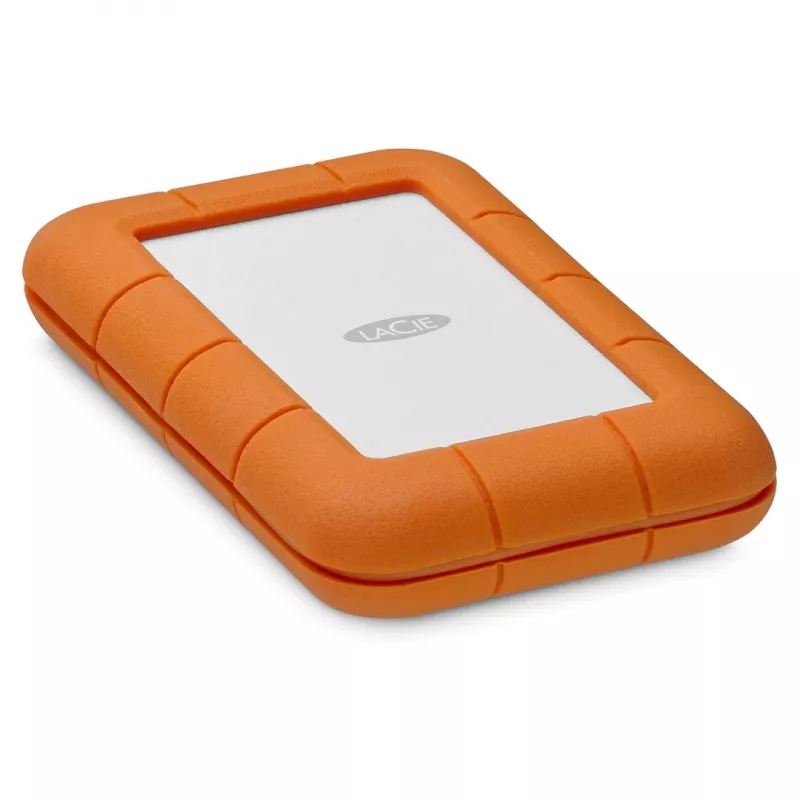 LaCie Rugged USB-C ulkoinen kiintolevy 5 TB USB Type-C 3.2 Gen 1 (3.1 Gen 1) harmaa keltainen
