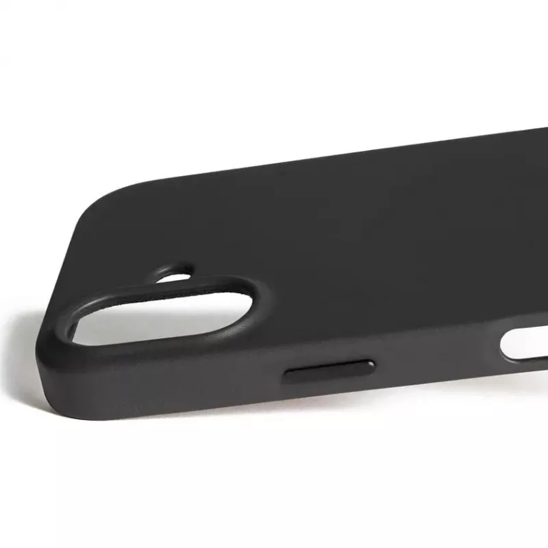 Mujjo Full Leather Case MagSafe -kotelo iPhone 17 musta