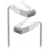 Verkkokaapeli Ubiquiti UACC-Cable-Patch-EL-C6A-0.3M-W RJ-45 Cat6a 0,3 m läpinäkyvä valkoinen