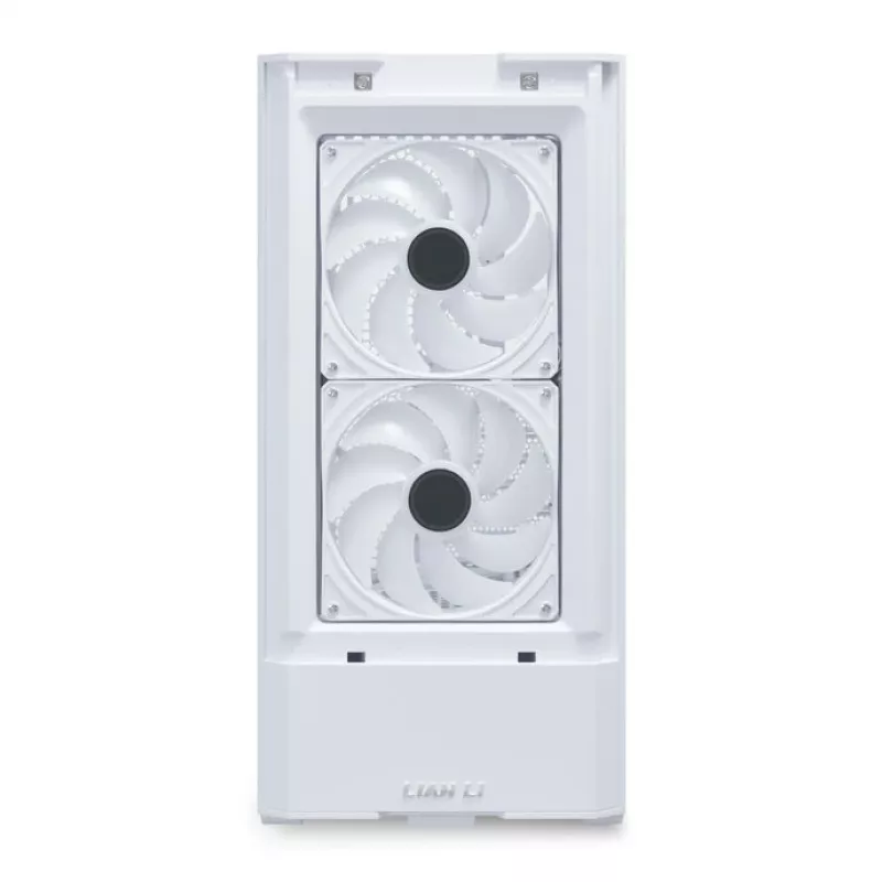 Midi Tower -PC-kotelo Lian Li LANCOOL 207 — valkoinen, läpinäkyvä paneeli, tukee ATX/MicroATX/MiniITX, ei virtalähdettä