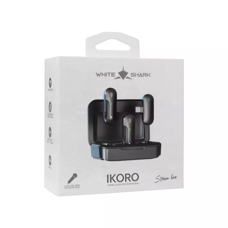 White Shark DSM-05 Ikoro musta/harmaa ergonominen muotoilu
