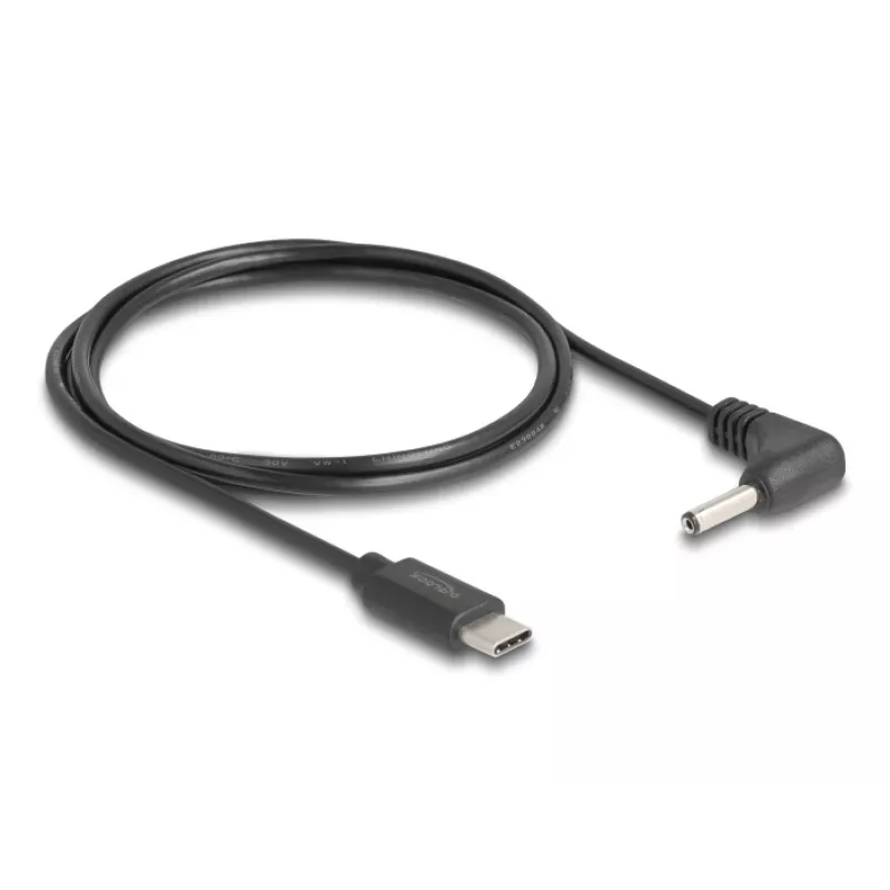 DeLOCK 85393 virtakaapeli musta 1,5 m USB-C 3,5 x 1,35 mm
