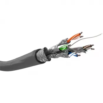 Wentronic Goobay CAT 6 verkkokaapeli, S/FTP (PiMF), harmaa, 305 m – CCA kupariseos, AWG 23/1 (solid), PVC (95696)
