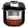 Riisinkeitin GASTROBACK Rice Control Low Carb & Steam, 3 l, 450 W, musta/ruostumaton teräs