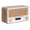 Denver DAB-18LW DAB+/FM-retroradio, Bluetooth, vaalea puujäljitelmä