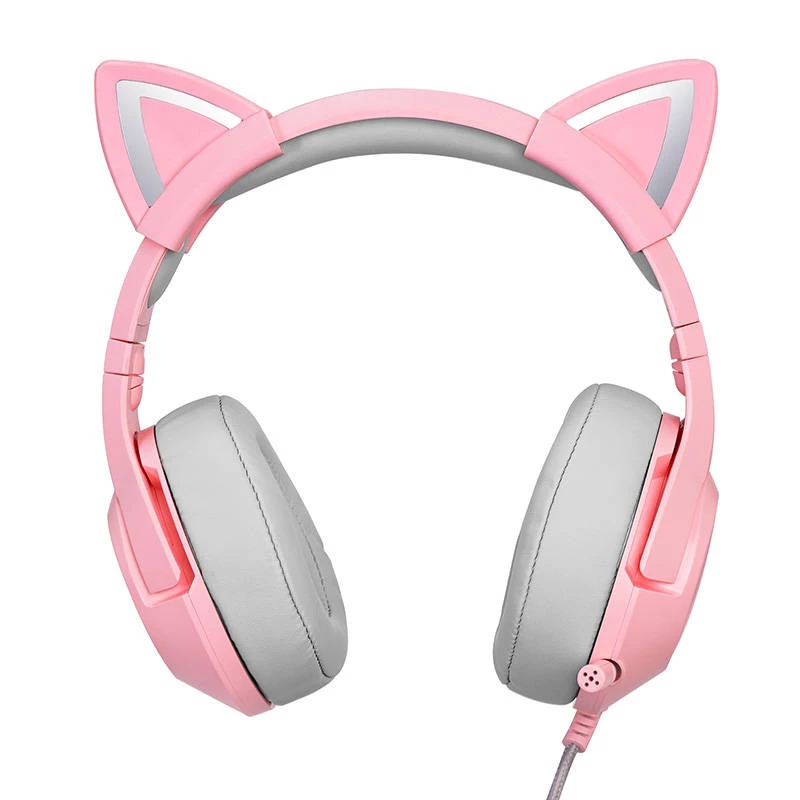 Kuulokkeet Onikuma K9 Pink RGB -pelihuulokkeet