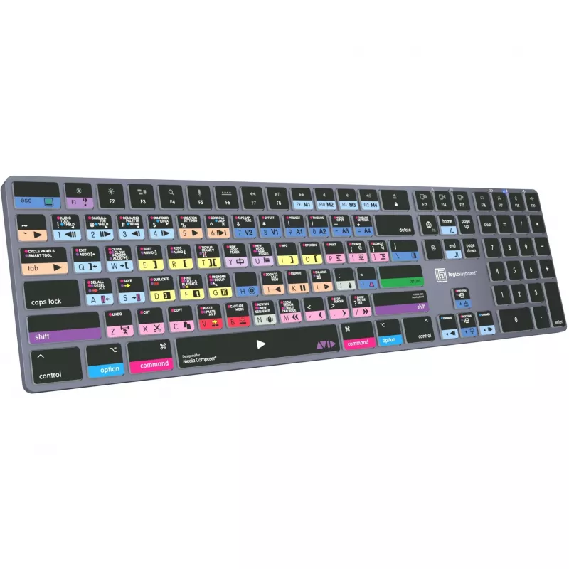 Logickeyboard Avid Media Composer - Pro Titan UK Mac - näppäimistö - QWERTY