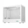 Tietokonekotelo DeepCool CH160 PLUS WH Small Form Factor valkoinen, microATX, karkaistu lasi, USB-C