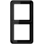 Sähkökytkimen kansi JUNG CD 582 SW musta, duroplasti, ruuviton, 81×152 mm