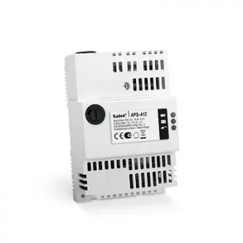 Keskeytymätön virransyöttö SATEL APS-412 12 V 4 A, kompakti harmaa, 77×59×122 mm