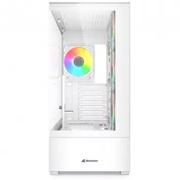 PC-kotelo Sharkoon AK6 RGB, ATX, valkoinen