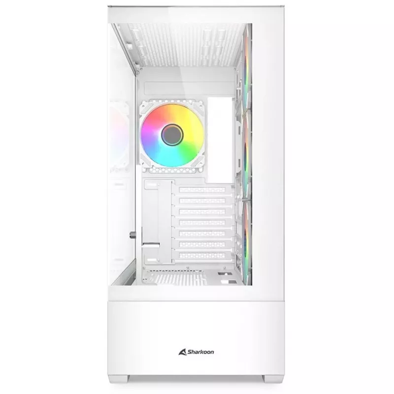 PC-kotelo Sharkoon AK6 RGB, ATX, valkoinen