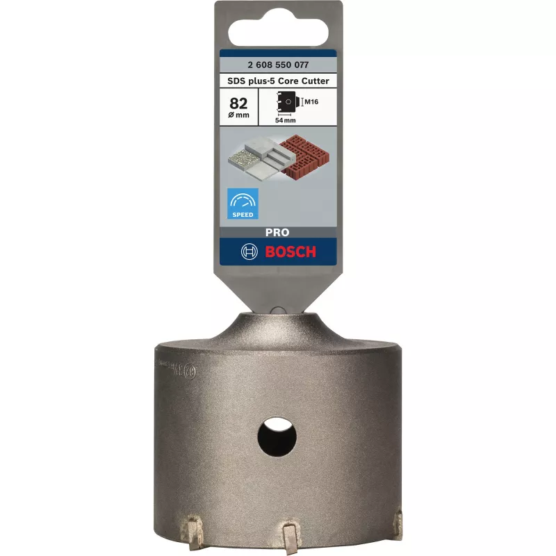 PRO SDS plus-5 ydinpora ontto pora, Ø 82 mm