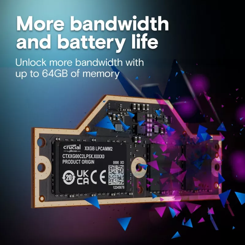 Muistimoduuli Crucial LPDDR5X 32GB 7500 MT/s