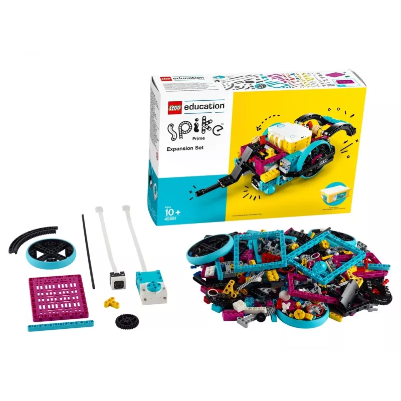 LEGO Education Spike Prime laajennussarja 45681 — 604 lisä LEGO-yhteensopivaa elementtiä opetusprojekteihin