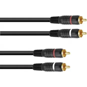 RCA-kaapeli Omnitronic 30209375, 2xRCA 2xRCA, 5 m