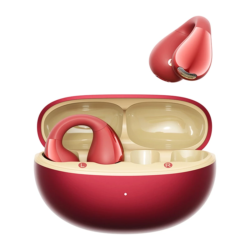 Langattomat klipsikuulokkeet QCY Crossky Clip C30S (punainen) — klipsumalli, in-ear, langaton