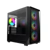 Montech X5M (B) Micro Tower -PC-kotelo – Micro-ATX/Mini-ITX, 3x120mm edessä, 1x120mm takana, tukee ATX-virtalähteitä, 2x3,5 inch + 4x2,5 inch, musta
