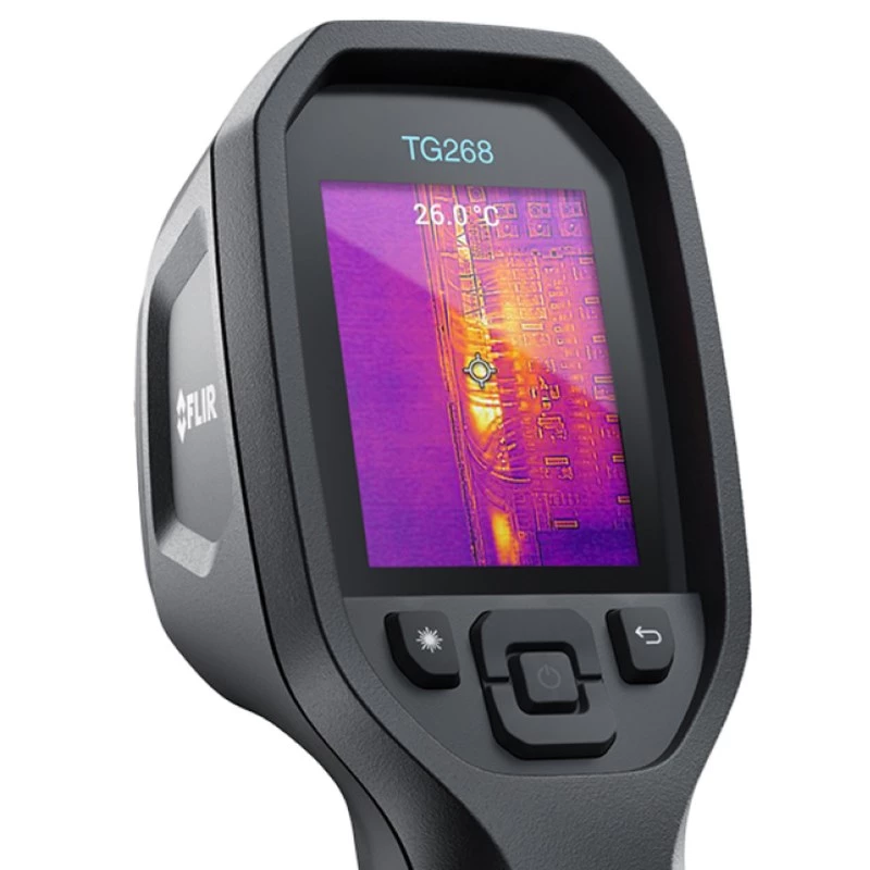 FLIR TG268 infrapunalämpömittari -25…+400 °C musta, sisäänrakennettu näyttö, LCD, 320 x 240 pikseliä