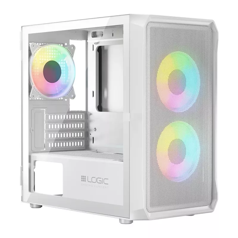 Logic PORTOS ARGB MINI USB 3.0 kotelo valkoinen
