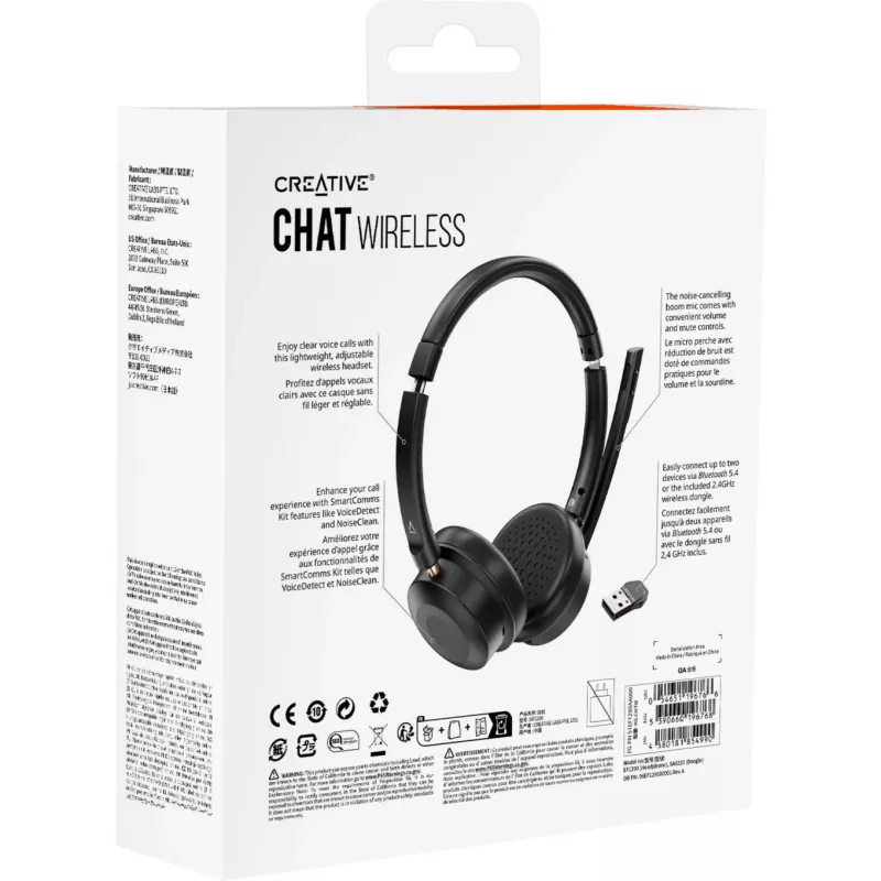 Kuulokemikrofoni Chat Wireless