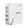 Pöytälaturi Unitek P1228AWH01-EU 70W 2×USB-A 2×USB-C